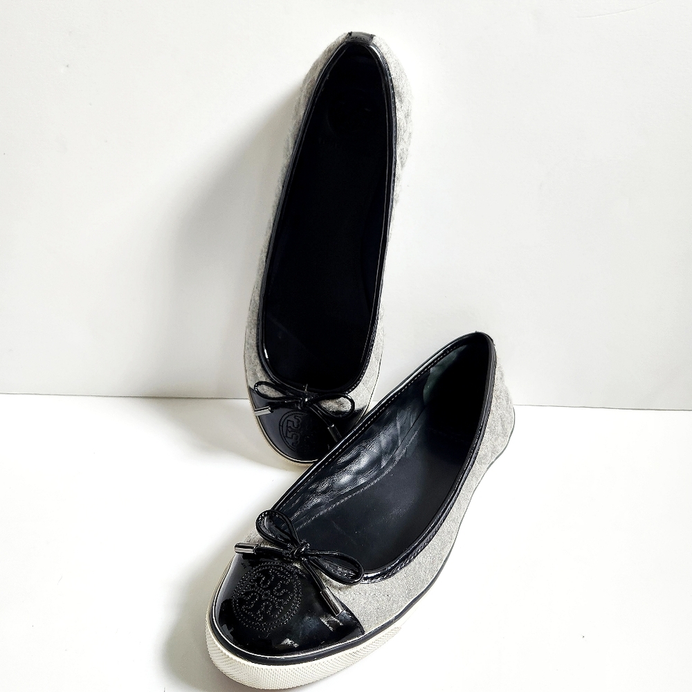 Tory Burch Quilted Flannel Sneaker Flats